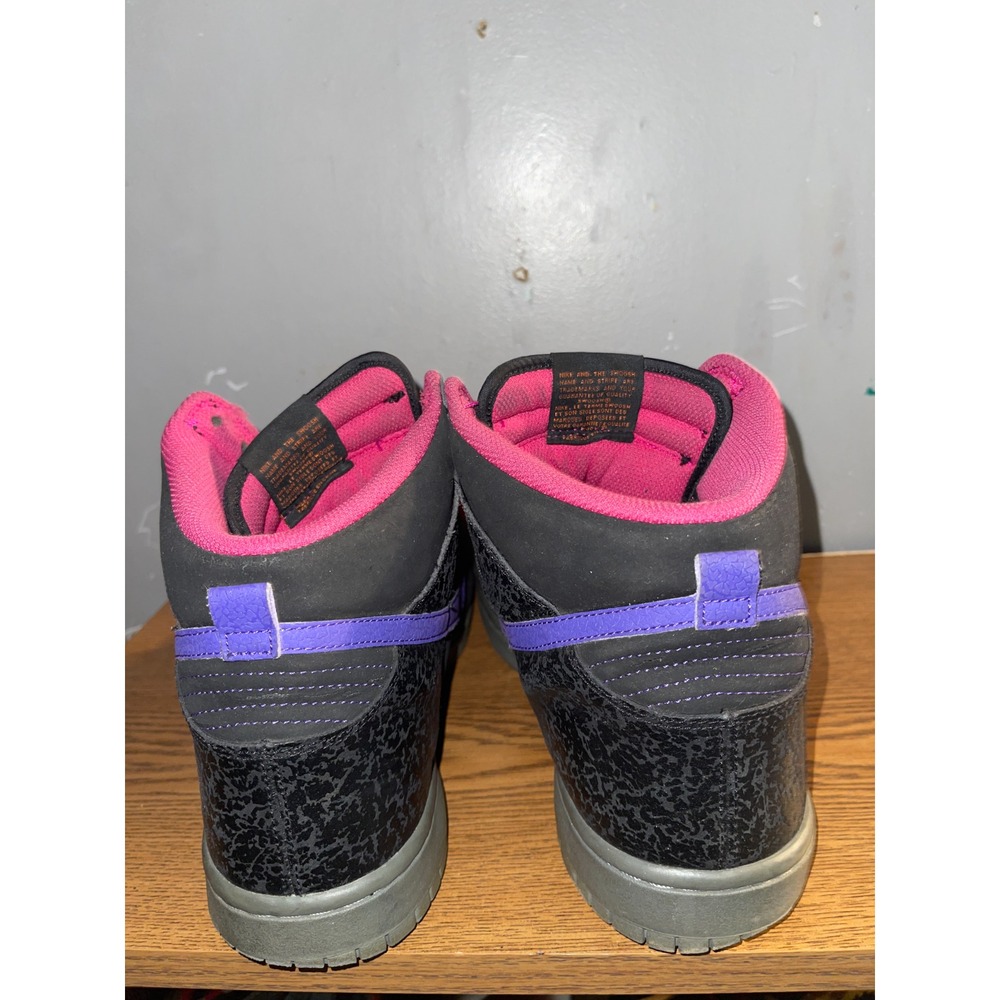 Nike Dunk‎ High Godzilla Size 13 Mens 2012 Black Purple Orange 317982-053 - Picture 5 of 16
